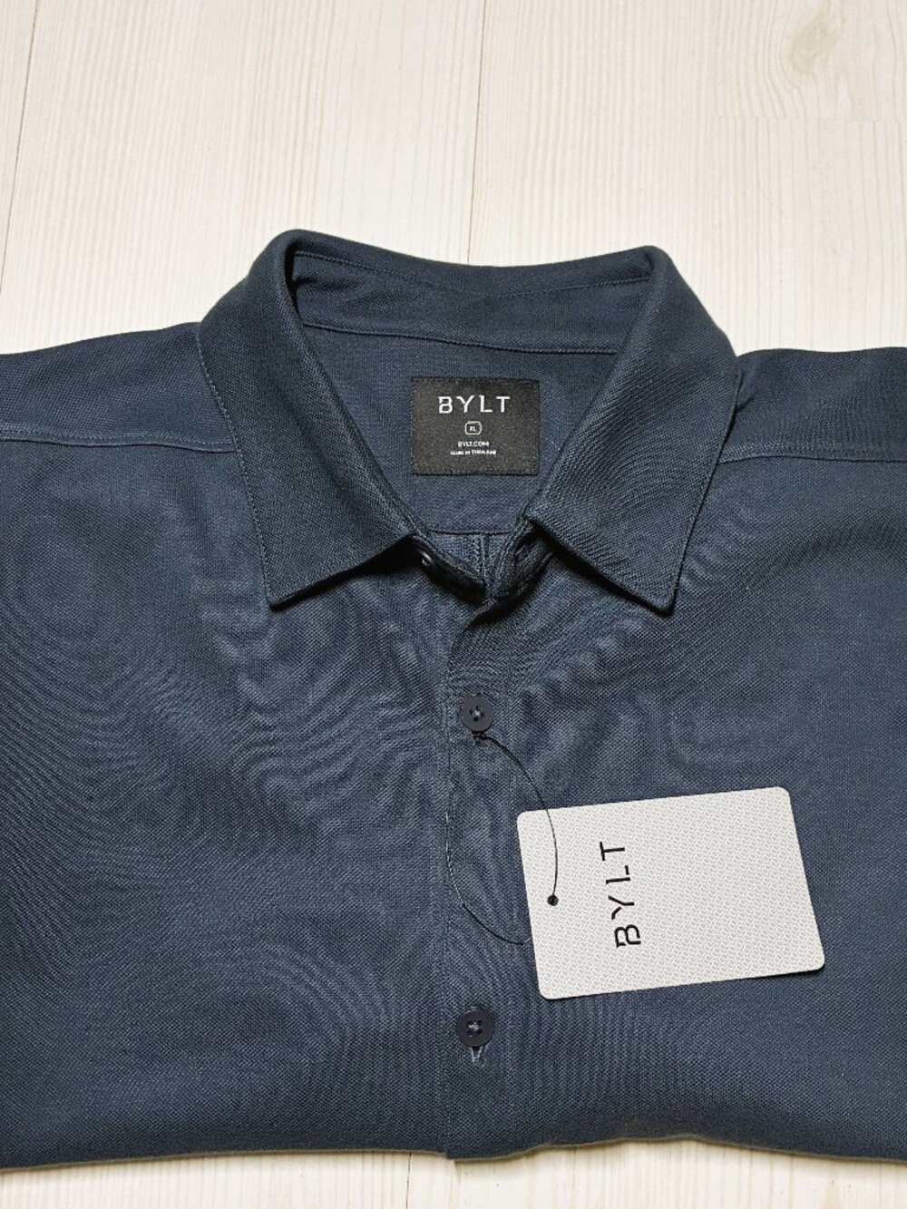 NWT BYLT Basics Bayside Oxford Long Sleeve Button Down Shirt Blue Men's Size: XL